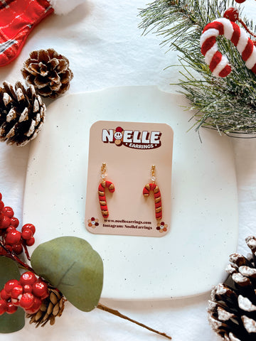 Glittery Candy Cane Dangles
