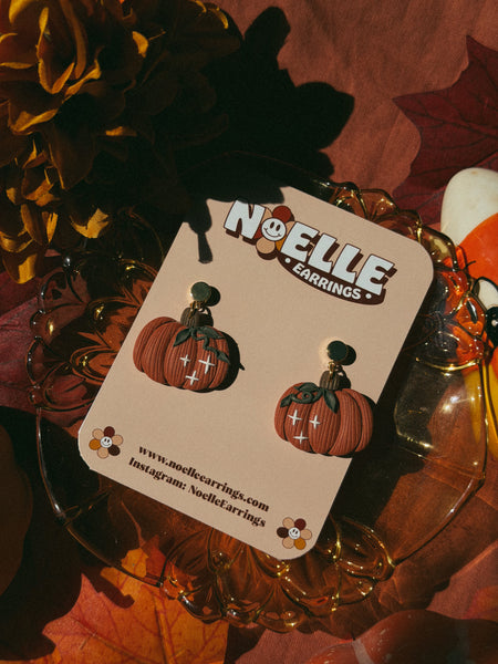Whimsical Pumpkin Earrings