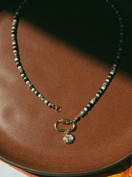 Maisie Beaded Charm Necklace