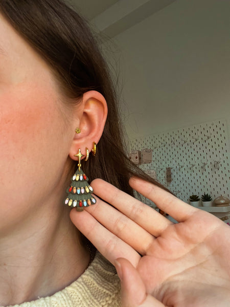 Festive Tree Earrings