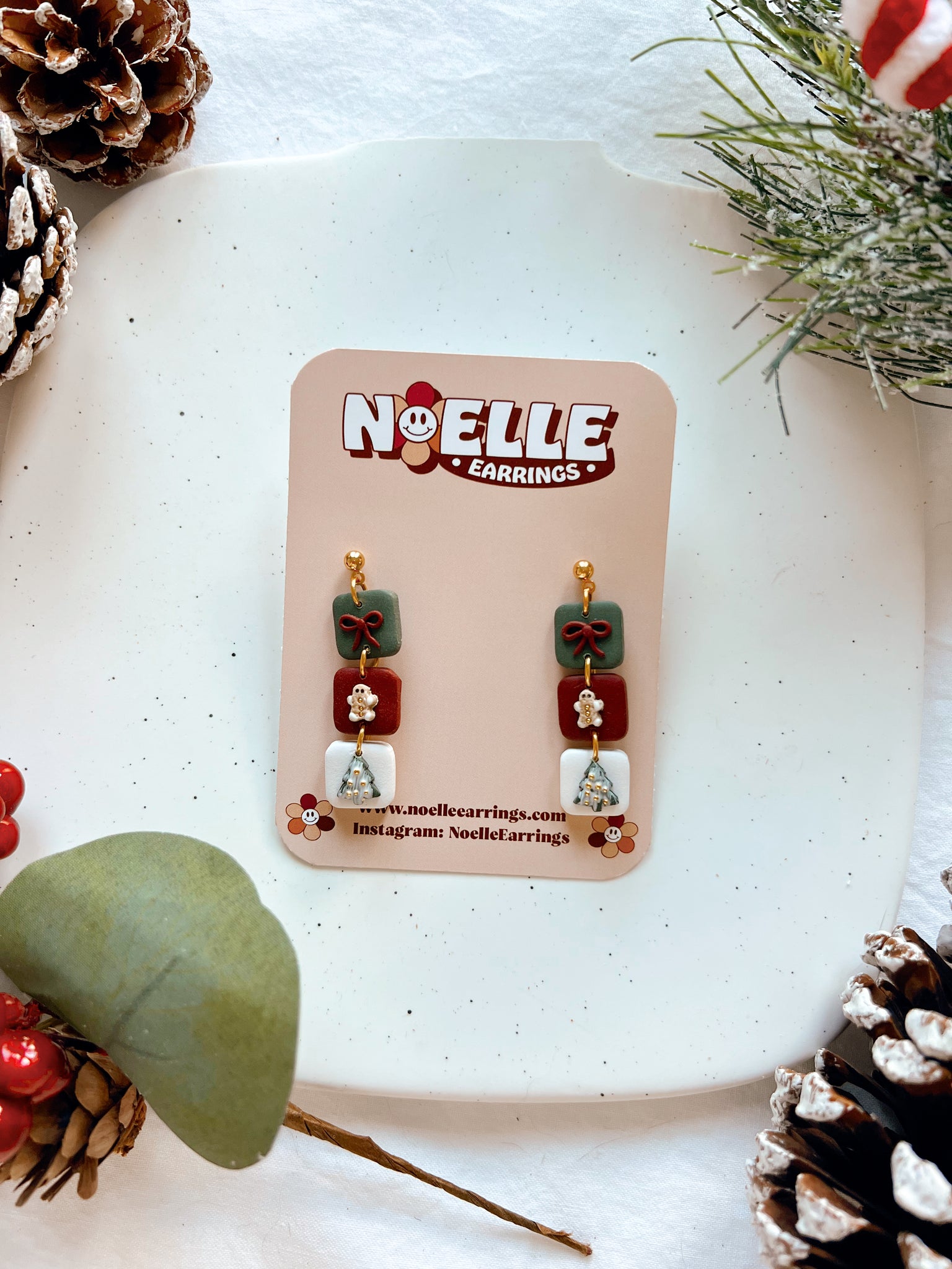 Triple Christmas Dangles