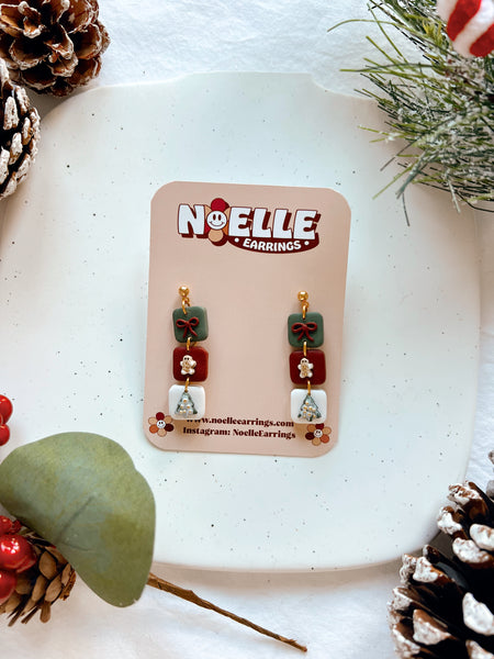Triple Christmas Dangles