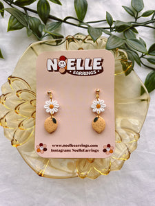 Mini Lemon Daisy Earrings