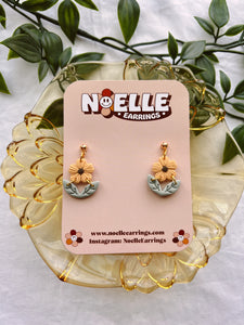 Soft Yellow Mini Bloom Earrings