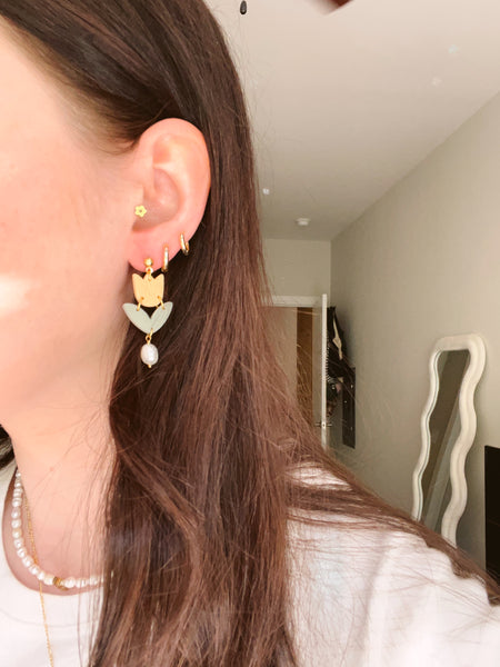 Pearl Tulip Earrings