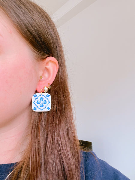 Mediterranean Tile Earrings