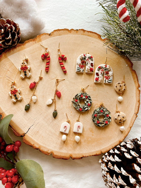 Glittery Candy Cane Dangles