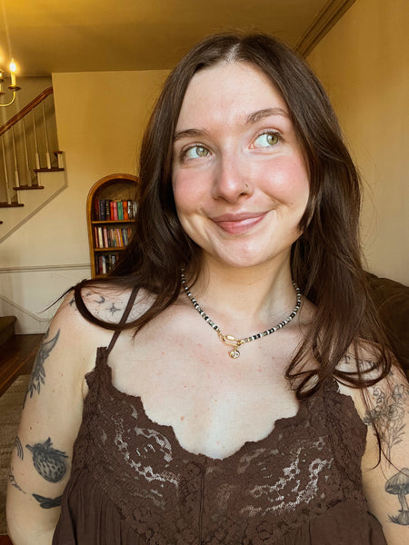 Maisie Beaded Charm Necklace