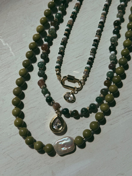 Maisie Beaded Charm Necklace