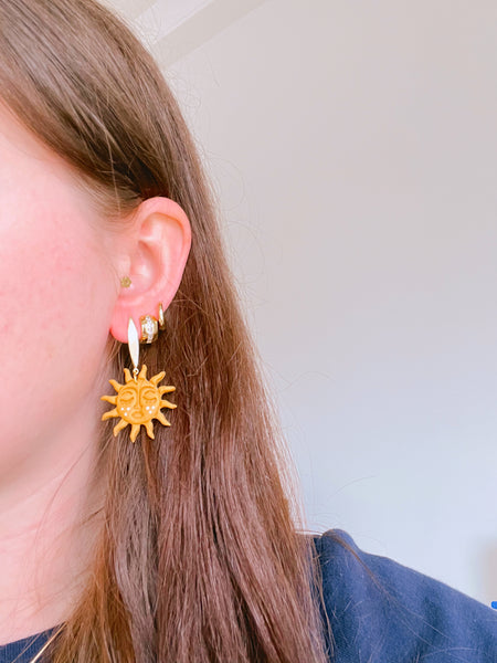 Freckled Sun Earrings