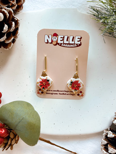 Floral Ornament Drop Earrings