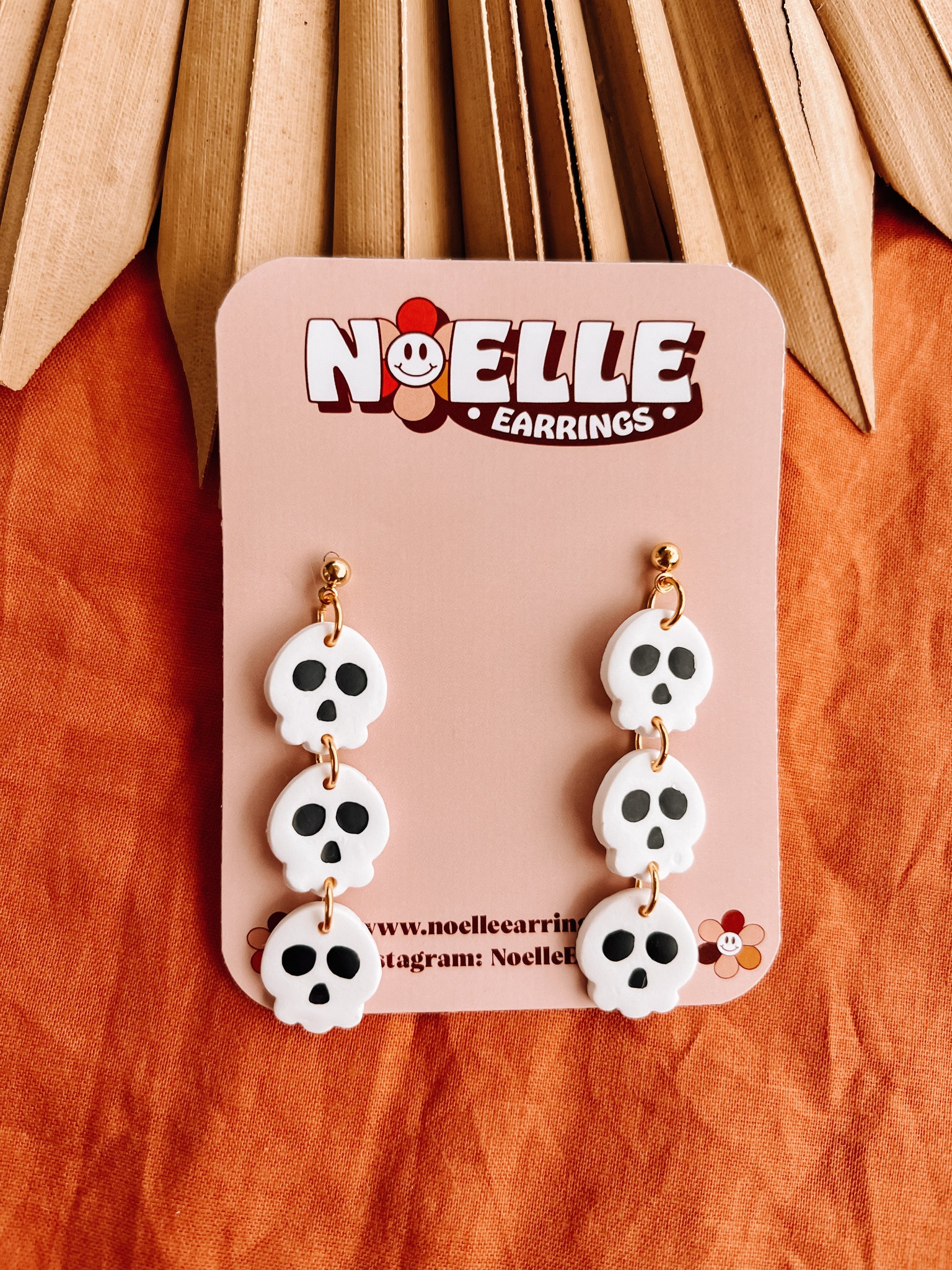 Triple Skull Dangles