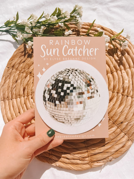 Disco Ball Sun Catcher Window Decal