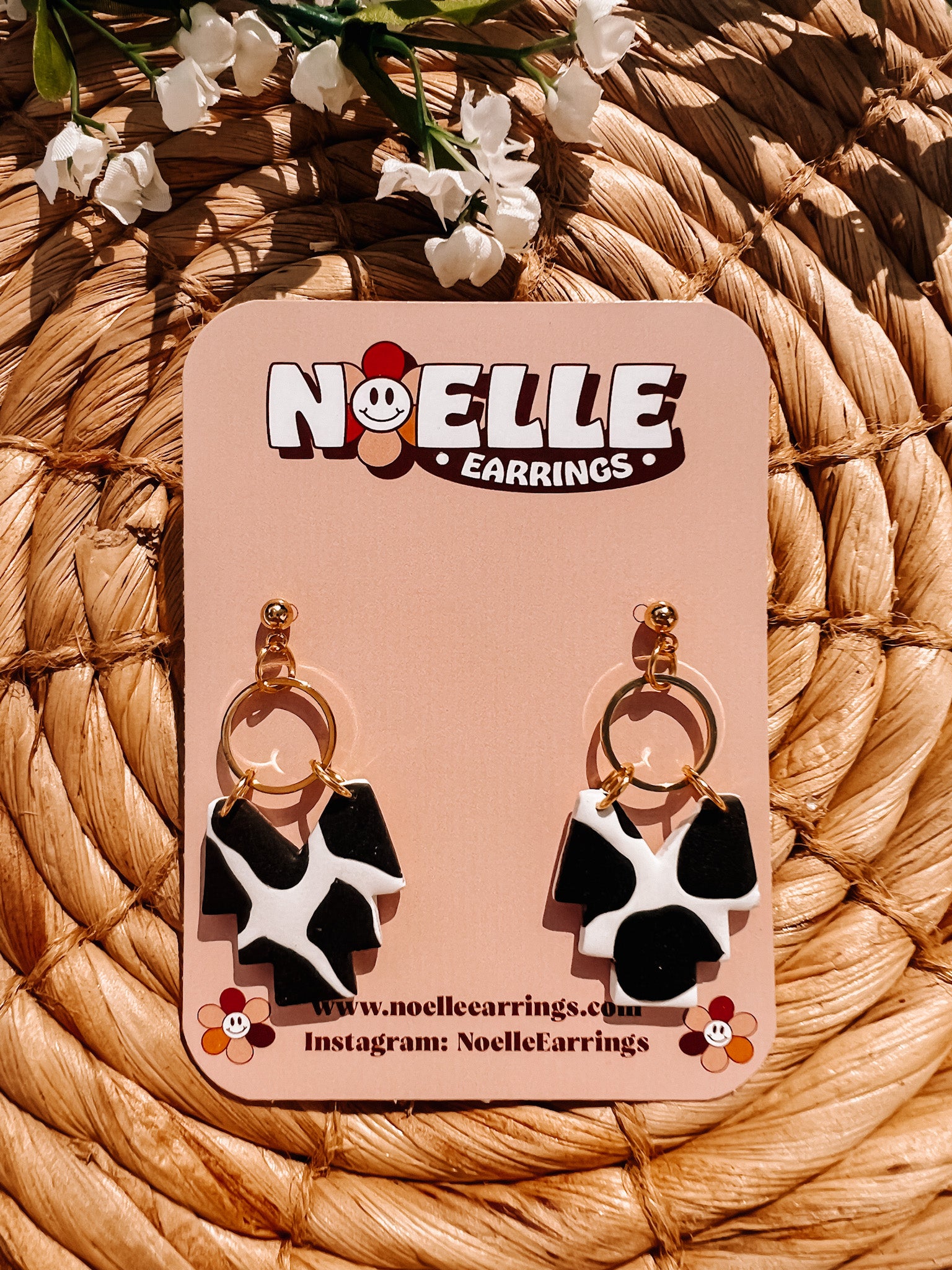 Cow Print Southwestern Earrings