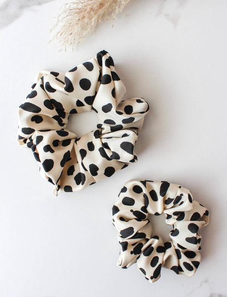 Dalmatian XL Luxe Jumbo Scrunchie