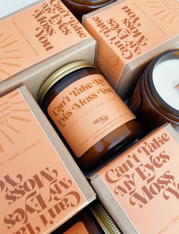 "Can't Take My Eyes Moss You" Wood Wick Candle