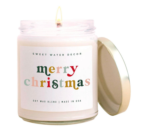 Merry Christmas 9 oz Soy Wax Candle