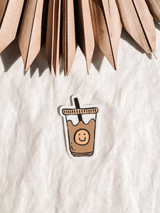 Happy Iced Coffee Sticker