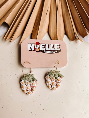 Floral Strawberry Hoops
